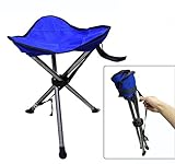 JSHANMEI Outdoor Folding Stool Slacker Chair, Lightweight Foot Rest Seat, for Camping Fishing Hiking Mountaineering Travel Outdoor Recreation with Carrying Bag