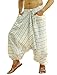 SARJANA HANDICRAFTS Men's Cotton Harem Genie Dance Yoga Alibaba Hippie Pants