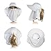 Siggi Womens Wide Brim Summer Sun Flap Cap Hat Neck Cover Face Mask Detachable UPF 50+ Grey
