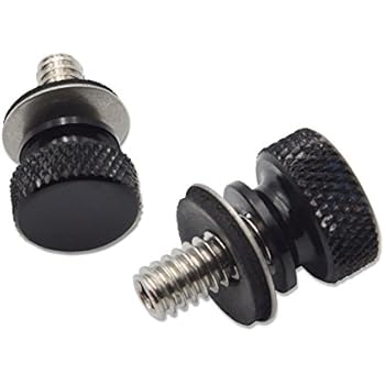 DaSen 2x Black Billet Aluminum Hard Anodized 1/4