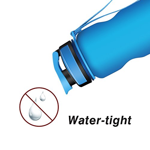 Sports Water Bottle , DRILLPRO 35oz/1L Drinking Bottle - BPA Free - Flip Top Leak Proof - One Click Open for Outdoor & Gym Sport - Thumbnail 3