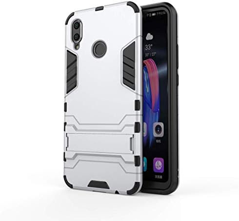 COWEN For Samsung Galaxy A50 Case,[Full body] Rugged Shock Proof Anti-wrestling Travel essential Phone Accessories,Hybrid Kickstand Hard Case Cover for Samsung Galaxy A50-Silver