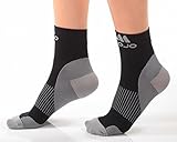 Plantar Fasciitis Compression Foot Socks - Foot Sleeves - X-Firm Graduated Support - 1 Pair Unisex (Medium, Black Closed Toe)