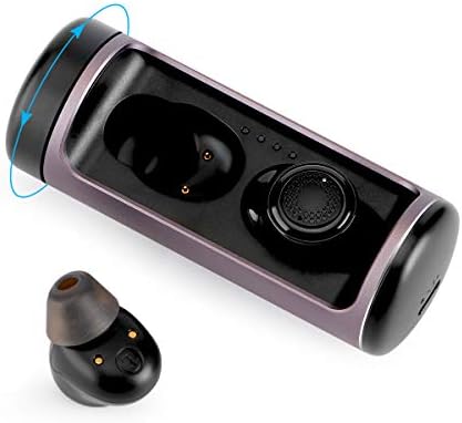 5.0 3D Stereo Sound Bluetooth Headphones with Portable Rotation Charging Box Built-in Mic for iPhone, Android
