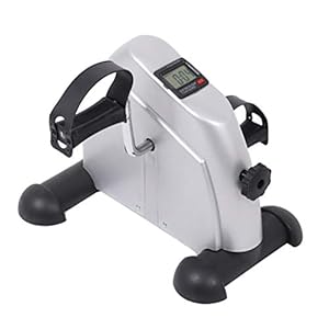 Mini Exercise Bike Portable Home Pedal Exerciser Gym Fitness Leg Arm Cardio Training Adjustable Resistance LCD Display