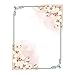 100 Stationery Writing Paper, with Cute Floral Designs Perfect for Notes or Letter Writing - White Orchids