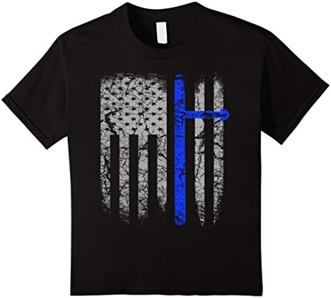 unisex-child Tonfa flag Tshirt 6 Black