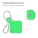 Fintie Silicone Case with Carabiner Keychain for Tile Pro (2020 & 2018), Anti-Scratch Lightweight Soft Protective Sleeve Skin Cover, Green- Glow in The Dark