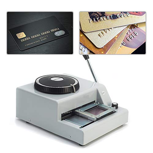 KIMTEM Manual Embossing Machine, Card Embosser Printer for PVC Credit