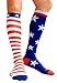 Compression Socks (1 pair) for Women & Men by A-Swift (Stars & Stripes, L/XL)