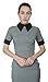 Marycrafts Women's Contrast Short Sleeve Collar Midi Dress Work Office