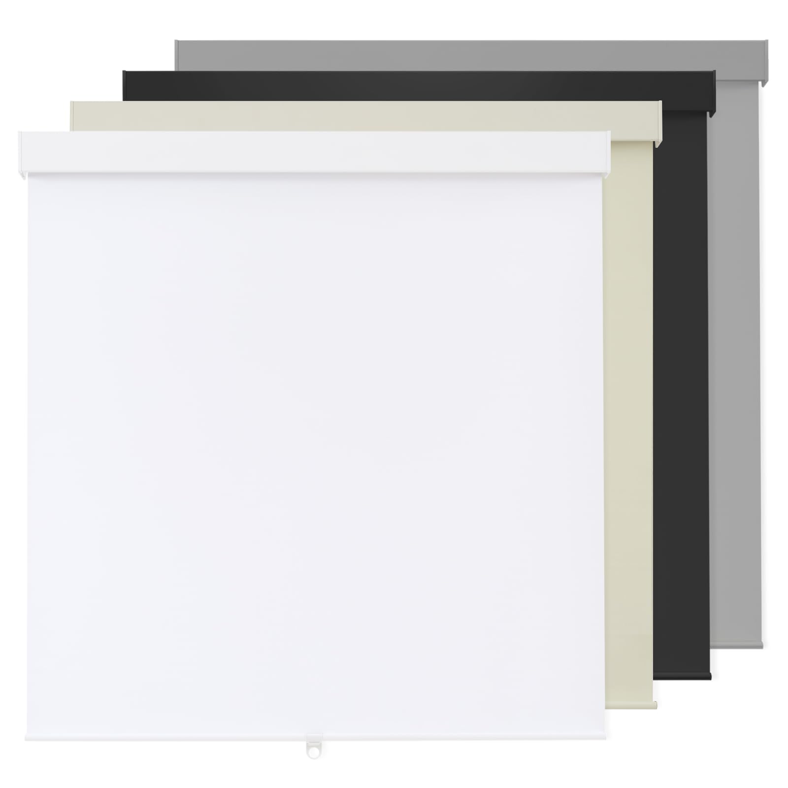 Photo 1 of 100% Blackout Roller Shades Cordless Blinds for Indoor Windows,Free-Stop Window Shades Pull Down,Thermal Insulated Fabric UV Protection,Blackout Window Guard Blinds for Home,Office,White,34" W x 72" H