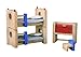 PlanToys Neo Line of Wooden Dollhouse Furniture - Children's Room (7304) | Sustainably Made from Rubberwood and Non-Toxic Paints and Dyes