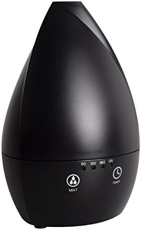 COSSCCI Aromatherapy Essential Oil Diffuser , 200ML Touch Screen Ultrasonic Cool Air Mist Humidifier with Auto Shut-off, Timers Setting for Baby Bedroom Home Office(Black)