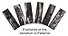 Black w/White Water Buffalo Knife Handle Scales, 5