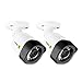 Defender HD 1080p Indoor/Outdoor Long Range Night Vision 2 Pack Bullet Security Cameras - White - HDCB2