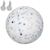 Addicted to Soap – Diamond Earrings Jewelry Bath Bomb | Ultra Luxurious - Extra Large 6oz Bath Bomb with STERLING SILVER Surprise Inside - Organic & Sensual Relaxation Handmade with Love Texas