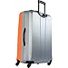Nautica Ahoy Hardside Expandable 4-Wheeled Luggage-28 Inch Checked Size, Grey/Grey/Orang, 28
