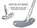 Acstar Two Way Junior Golf Putter Graphite Kids Putter Both Left and Right Handed Easily Use for Kids Age 3-5(Silver head+white shaft+blue Grip,25 inch,age 3-5)