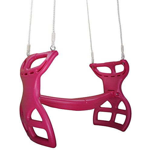 Swing Set Stuff Glider with Rope (Pink) with SSS Logo Sticker - Thumbnail 6