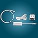 ANTOP ANTENNA ANTV601W Smartpass Amplifier TV Signal Booster with High Gain & Low Noise & Built-in 4G LTE Filter -3ft and 0.3ft Coaxial Cables, USB Power Adapter and 5ft USB Cable Included