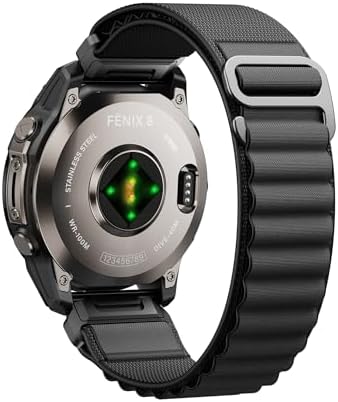 Amazon.com: Garmin QuickFit® 26 Watch Bands - Tactical Black Nylon