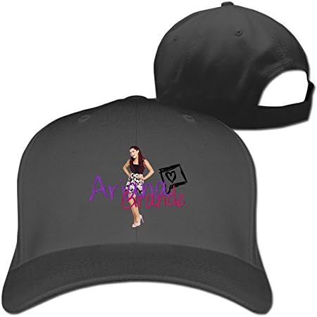 YUVIA For Men Women Baseball-caps Peak Cap Ariana Grande Cap Hats Black