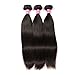 QinMei Brazilian Straight Hair 3 Bundles With Closure 4×4 Lace Closure With Bundles 100% Unprocessed Virgin Straight Human Hair Extensions Top Closure Weave Weft Natural Color (20 22 24 +18, Closure)