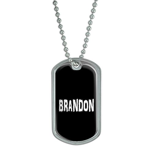 Brandon - Name Military Dog Tag Luggage Keychain