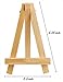 MEEDEN 6Inch 24Pcs Mini Natural Pine Wood Display Easel, A-Frame Painting Tripod Easel, for Kids, Adult,Ideal for Holder Stand Small Canvases, Mini Crafts, Business Card, Photos, Art Decoration