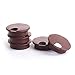 URAS STORE-BROWN Desk Grommet for Wires Cords -Plastic Cord Cable Hole Cover -Office Desk-TV Stand-Workstation- PC Grommets -5(pack)