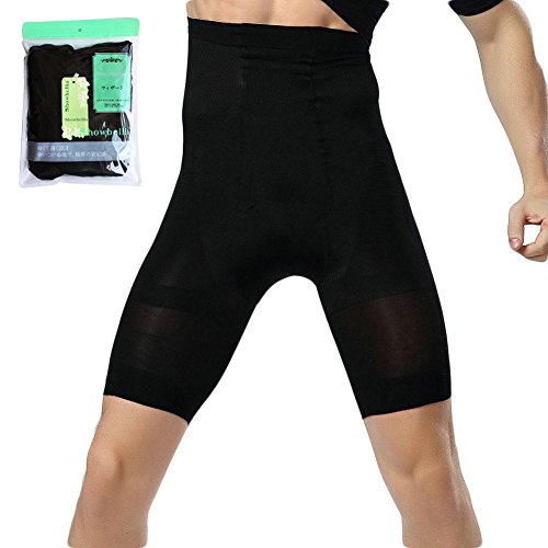 Showbellia Men's Slimming Shorts Waist Training Compression Shaper Pants Black One size