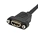 StarTech.com 3ft HDMI Female to Male Adapter, 4K High Speed Panel Mount HDMI Cable, 4K 30Hz UHD HDMI, 10.2 Gbps Bandwdith, 4K HDMI Female to HDMI Male, HDMI Panel Mount Connector Cable (HDMIPNLFM3)