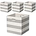 Posprica 3X Thicker Storage Bins Storage Cubes, 13×13 Fabric Storage Boxes Foldable Baskets Containers Drawers for Nurseries,Offices,Closets,Home Décor