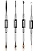 Gershion poly gel brush kit, poly gel tools, stainless steel poly gel Tools for extention, cuticle remove,nail polish remover