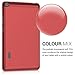 kwmobile Case Compatible with Huawei MediaPad T3 7.0 - Case Soft Crystal TPU Tablet Back Protector Cover - Red