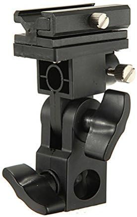 LXJ SMILE Flash Bracket B Type/ Studio Flashlight /Hot Shoe/Umbrella Holder with Swivel/Tilt Bracket for Canon/Yongnuo/Nikon