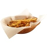 French Fry Basket Paper Wax Liner- Plain White - 1000 Sheets