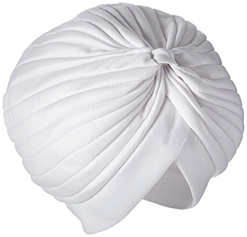 Snake Charmer Costumes Female - Jacobson Hat Company Men's Spandex Turban, White,