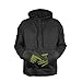 Rothco Conceal-Ops Hoodie – Tactical Hooded Sweatshirt – 100% Polyester Moisture Wicking Fabric – Black – 2XL