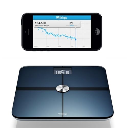 Withings WiFi Body Scale, Black Health & Household, Medical Supplies & Equipment, Health Monitors, Body Weight Scales, Digital