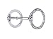 Weaver Leather JW Sagebrush Series Bit with Floral Ring Snaffle Stainless Steel, 5
