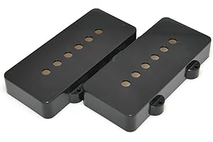 MYLES MUSIC SHOP 2pcs Guitar SoapBar Pickups Covers Fit Jazzmaster Guitars (Black)
