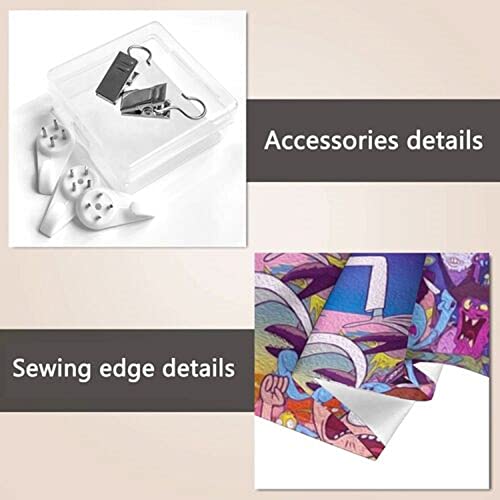 ZHENKEAI Funny Cartoon Tapestry Psychedelic Anime Starry Tapestry Boy Gift Party Dormitory Living Room Bedroom Art Wall Hanging (Colorful Anime2)