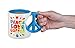 BigMouth Inc Peace, Love & Coffee Mug, Hippie Coffee Cup, Holds 20 Oz of Beverage, Ceramic Peace Sign Cup