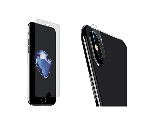 ShowCase iPhone 8 Plus, 7 Plus, 6s Plus, 6 Plus Screen Protector iPhone 8 plus, 7 plus , 6s plus, 6 plus with [2-PACK] FREE camera lens protector [2 in 1] Tempered Glass Screen Protector for Apple