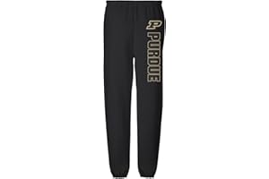 CAMPUS LAB Official Collegiate NCAA Jogger Sweatpants Unisex for Men & Women Collegiate Team Logo Black Collection