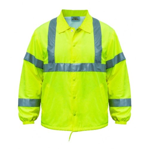 Old Toledo UHV600-YEL-3X Hi-Vis Nylon Wind Breaker, Yellow - Thumbnail 2