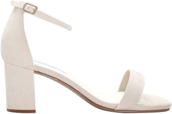 beige suede block heel sandals