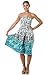 One-Size-fits-Most Tube Dress/Coverup - Aztec Garden Blue